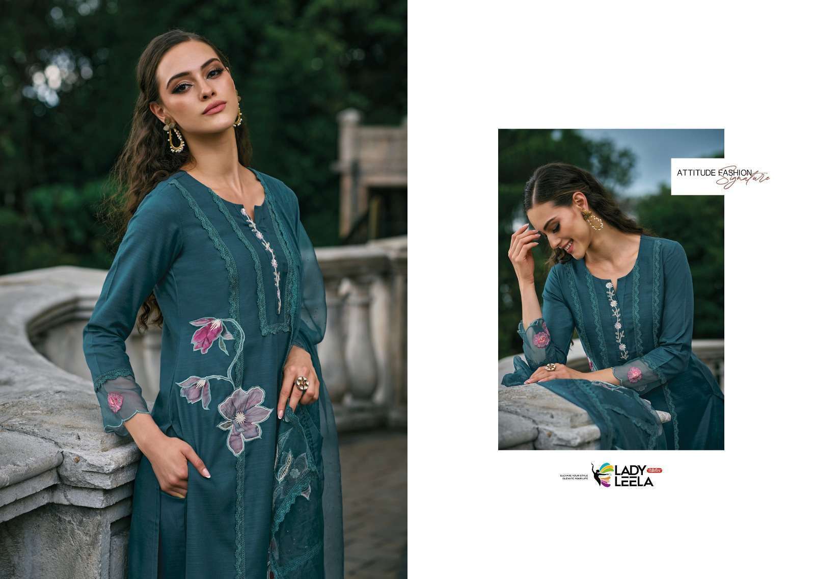 LADY LEELA IBADAT Kurti Pant dupatta Wholesale