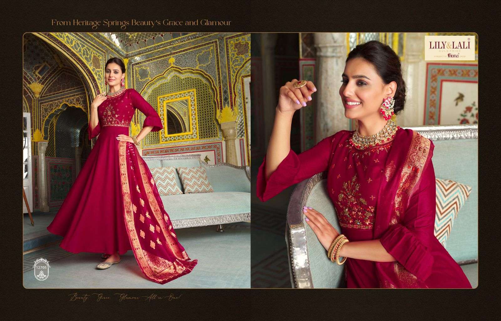 LILY & LALI MOHINI VOGUE Silk  Kurti