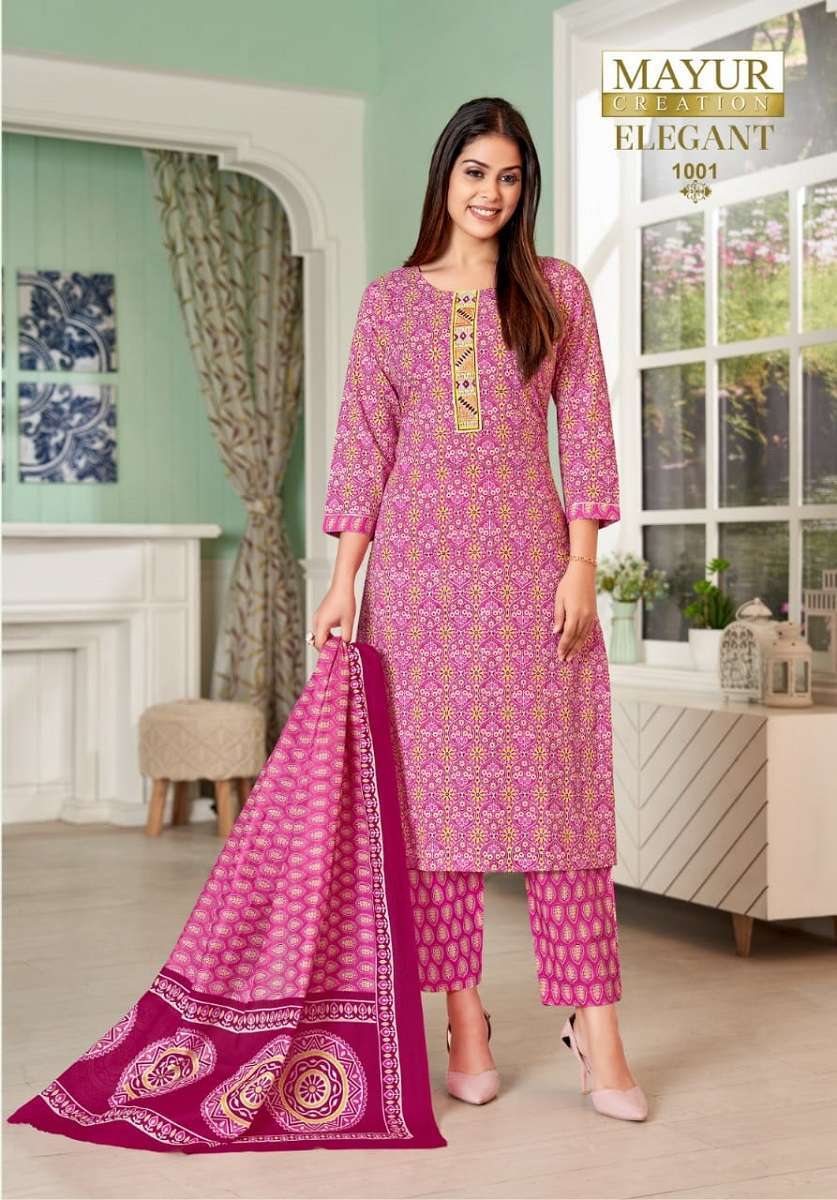 Mayur Elegant Vol-1 – Cotton Dress Material 