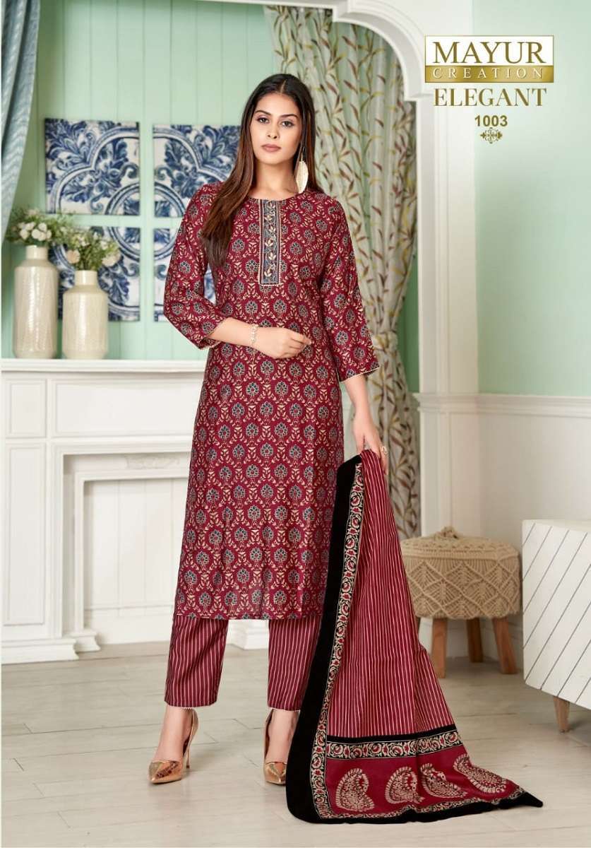 Mayur Elegant Vol-1 – Cotton Dress Material 