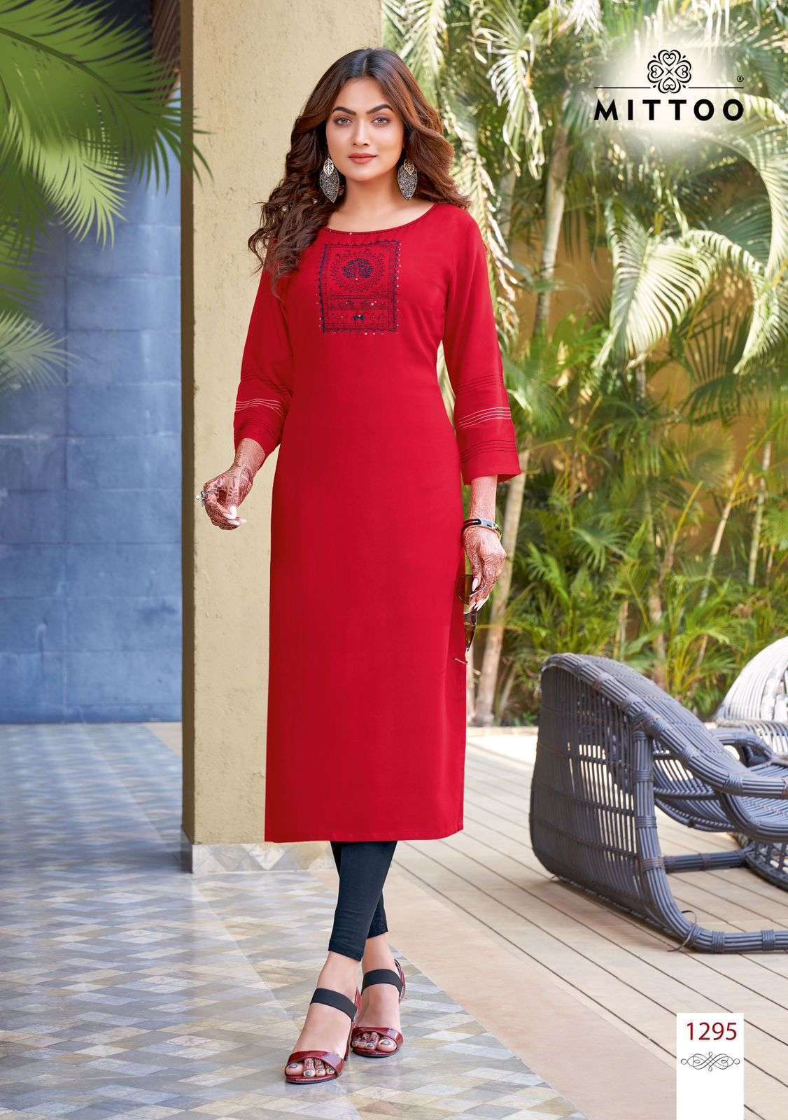 MITTOO PALAK Vol 34 Rayon  designer Kurti Wholesale 