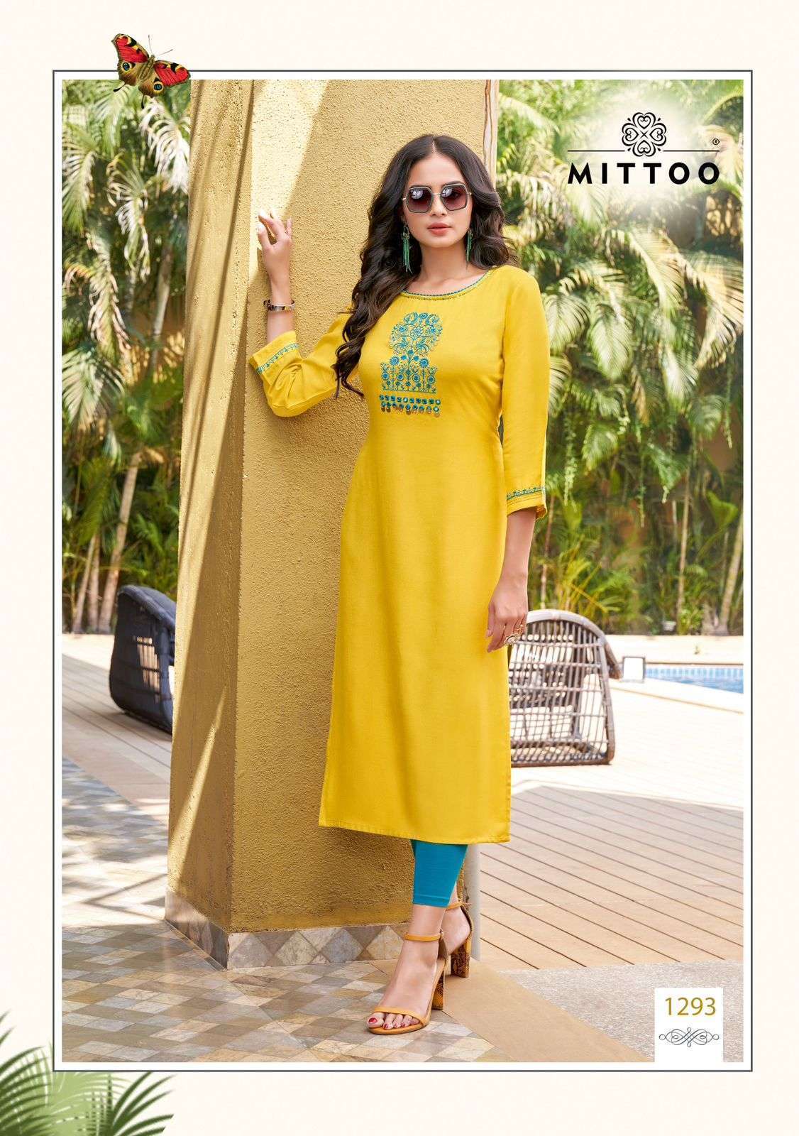 MITTOO PALAK Vol 34 Rayon  designer Kurti Wholesale 