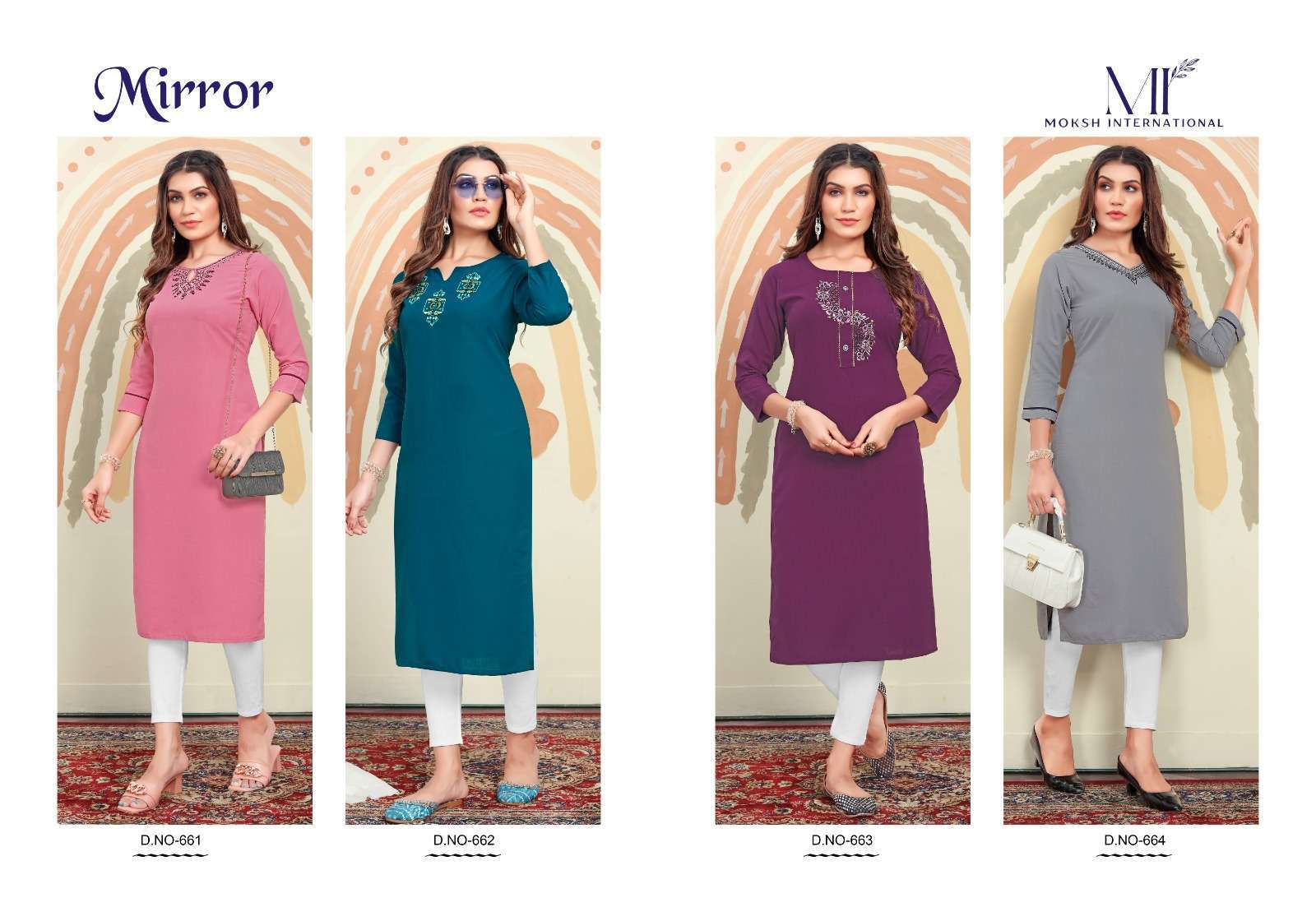 Moksh International Mirror Vol-1 Kurti