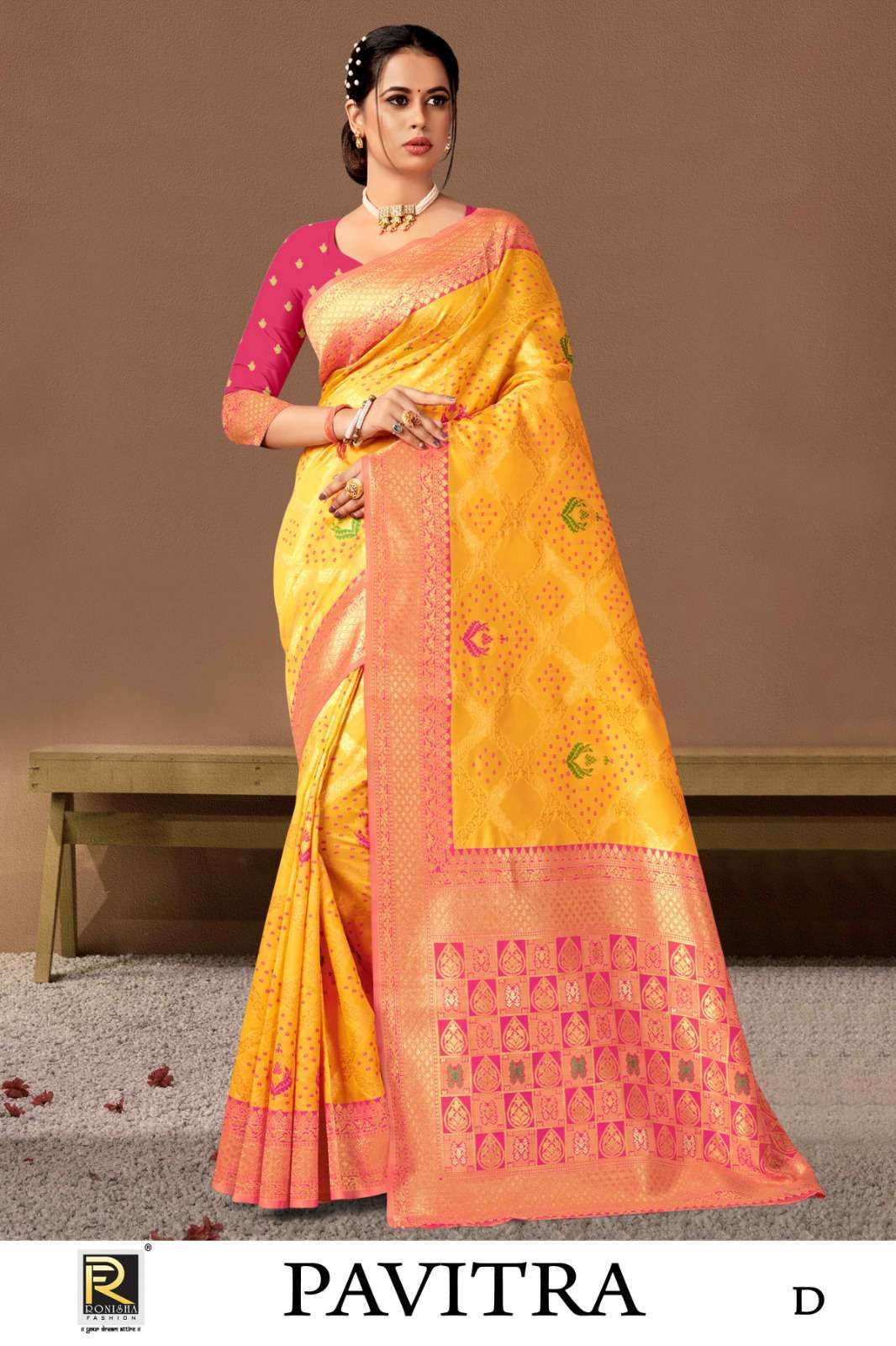 PAVITRA BY RONISHA BANARASI SILK SAREE 