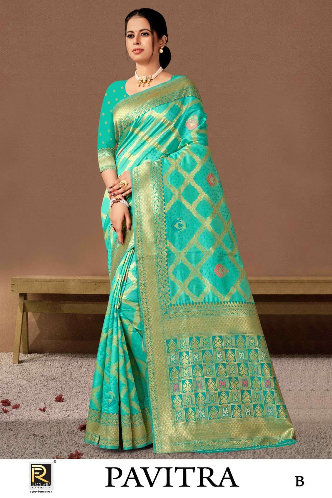PAVITRA BY RONISHA BANARASI SILK SAREE 