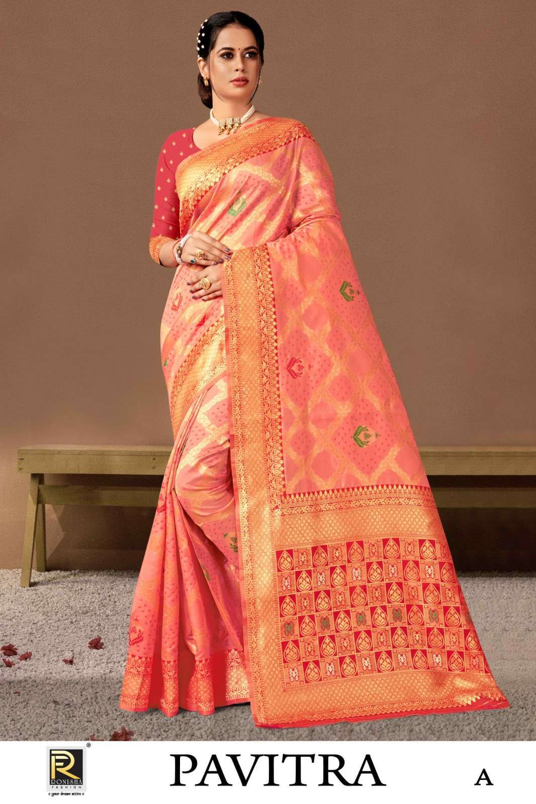 PAVITRA BY RONISHA BANARASI SILK SAREE 