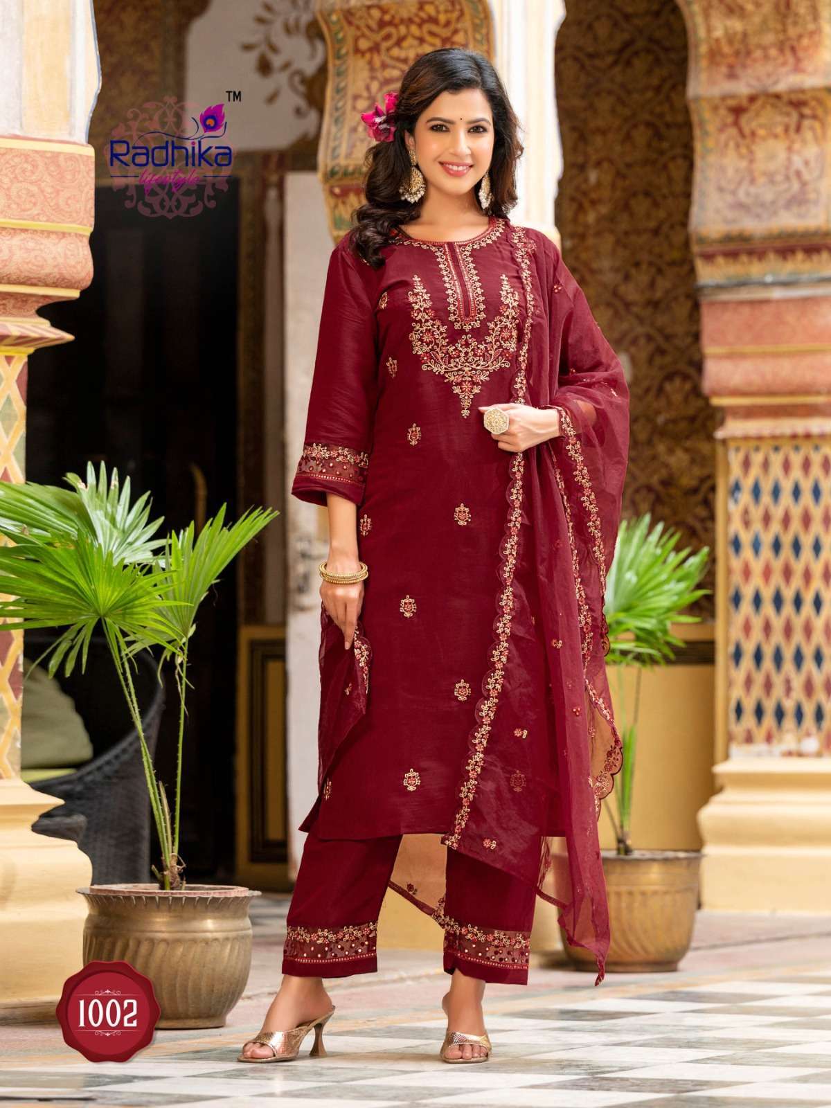 RADHIKA SEHNAZ Vol 1  designer Kurti pant dupatta 