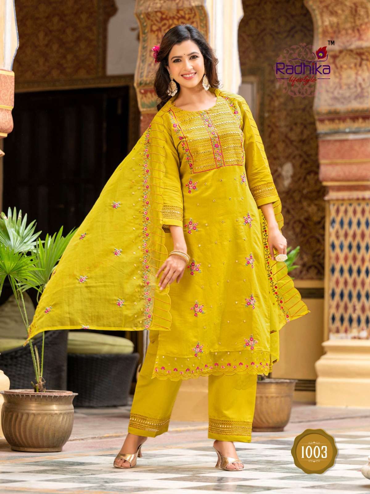 RADHIKA SEHNAZ Vol 1  designer Kurti pant dupatta 