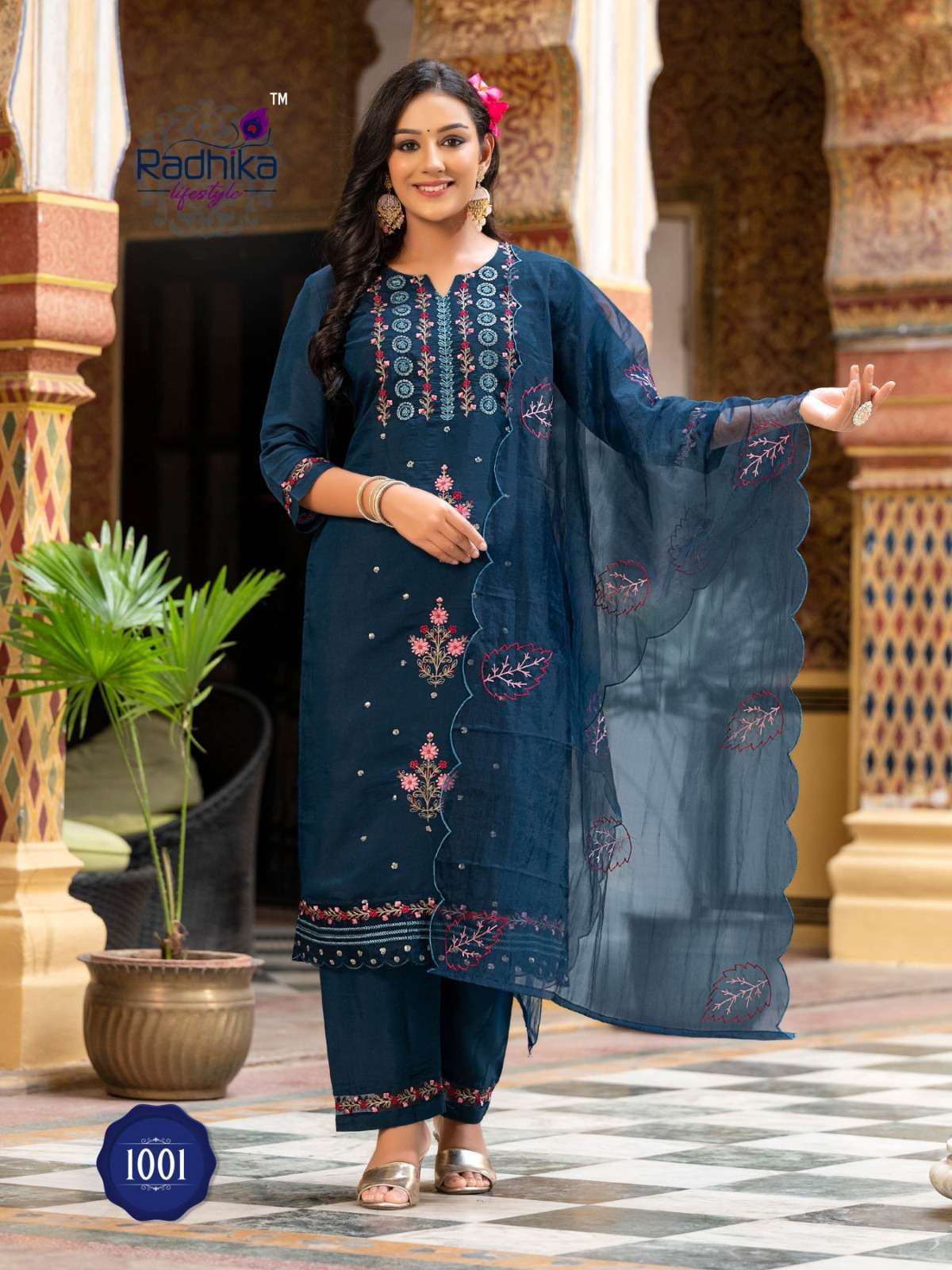 RADHIKA SEHNAZ Vol 1  designer Kurti pant dupatta 
