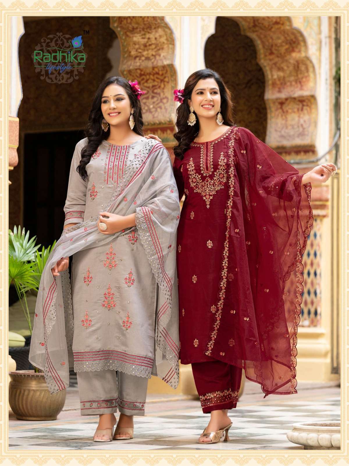 RADHIKA SEHNAZ Vol 1  designer Kurti pant dupatta 