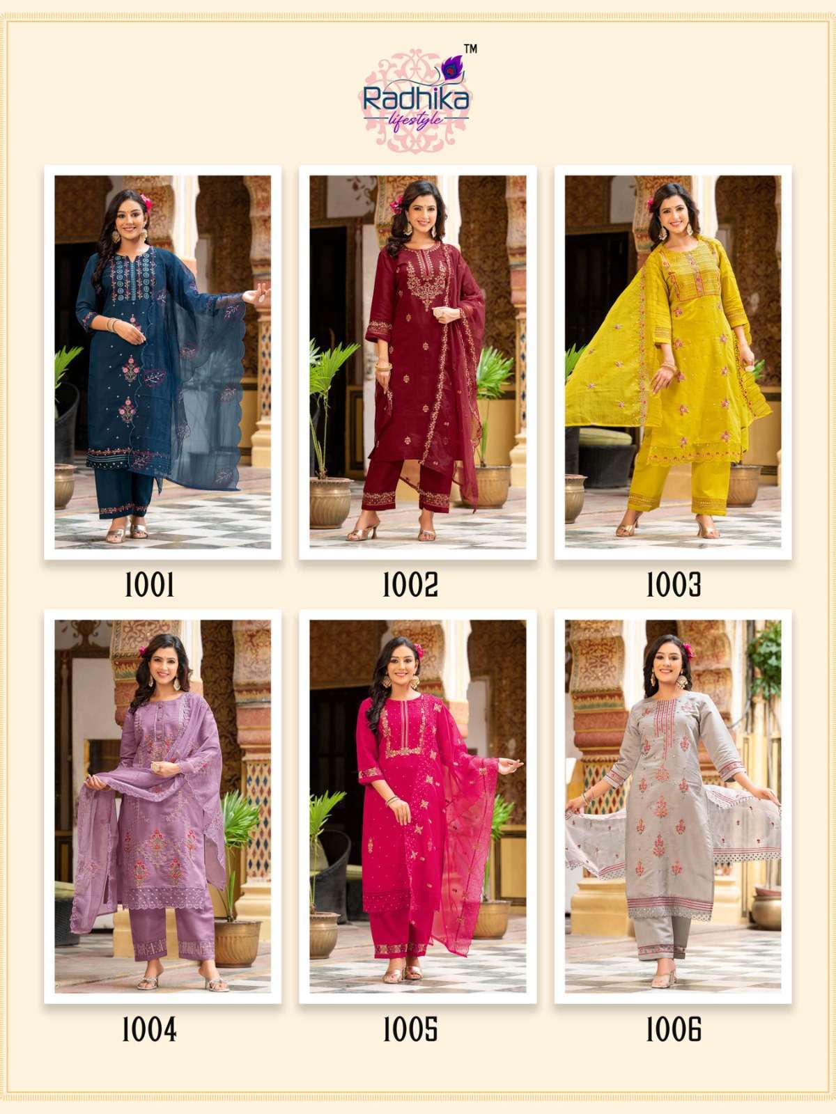 RADHIKA SEHNAZ Vol 1  designer Kurti pant dupatta 