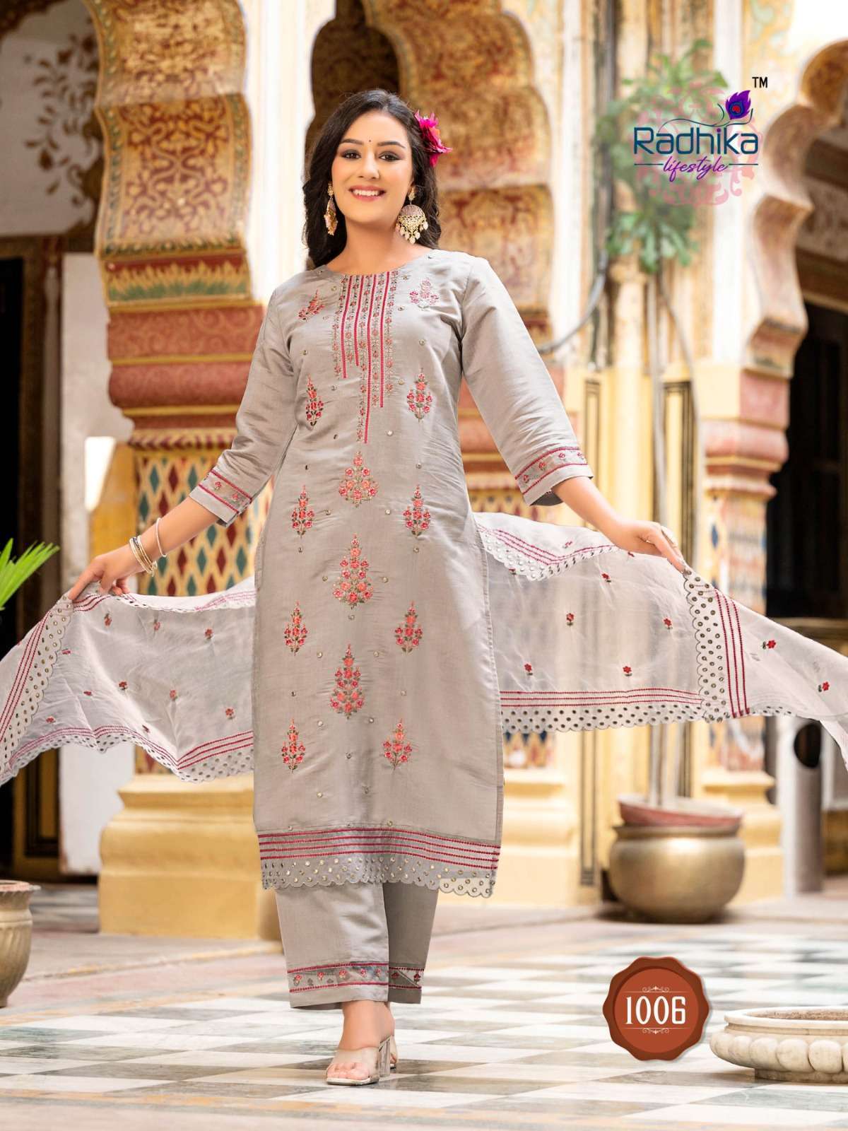 RADHIKA SEHNAZ Vol 1  designer Kurti pant dupatta 