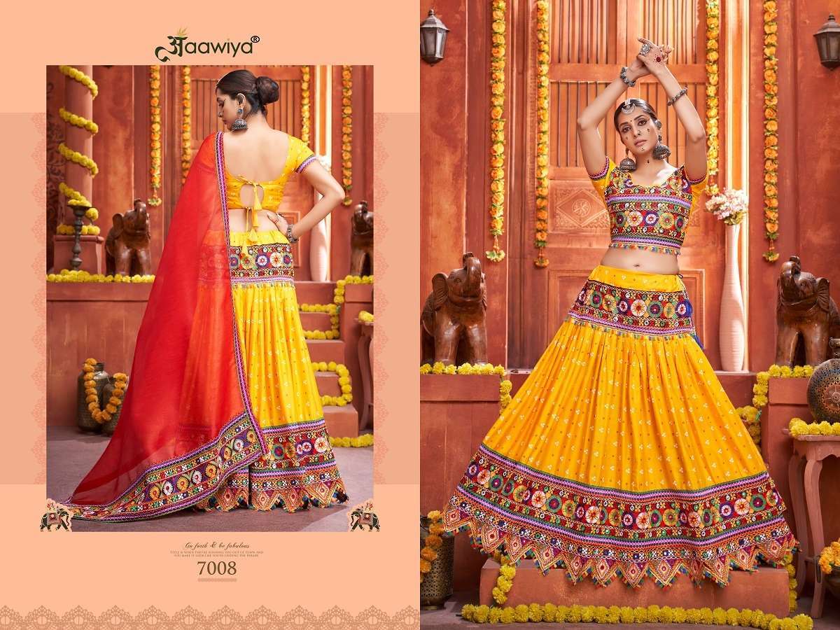 RAJWADI VOL -4 YELLOW  Navratri Lehenga Choli