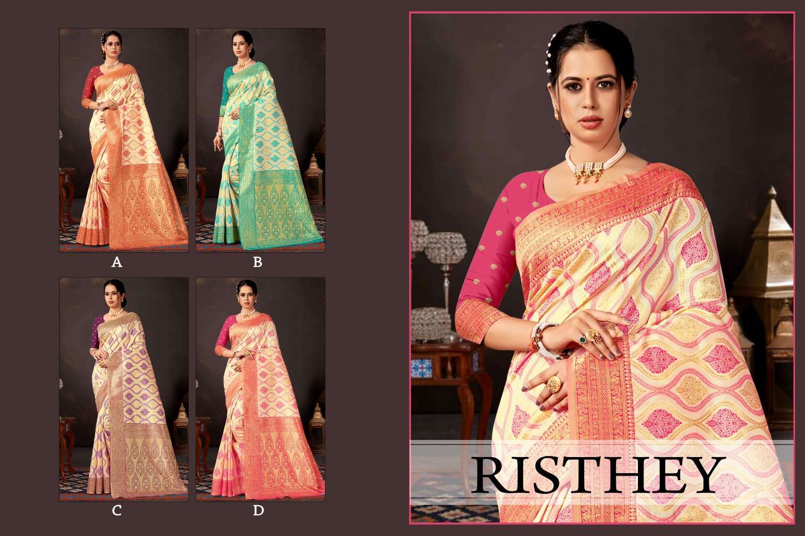 RISTHEY BY RANJNA Banarasi designer saree wholesale 