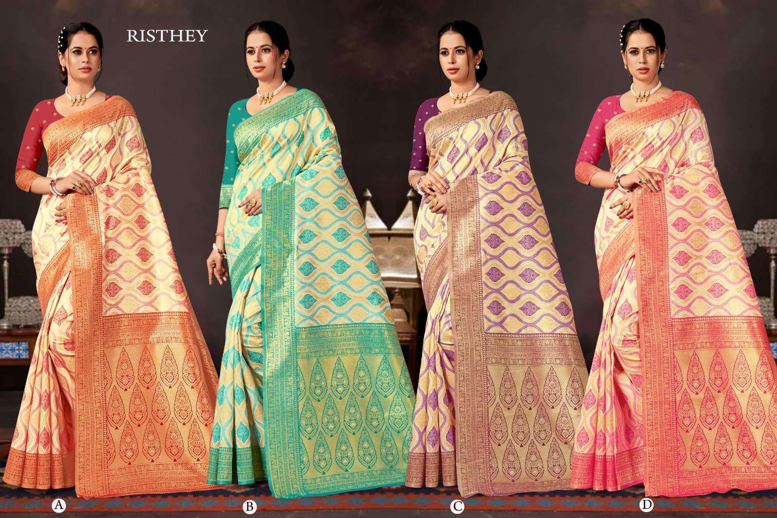 RISTHEY BY RANJNA Banarasi designer saree wholesale 