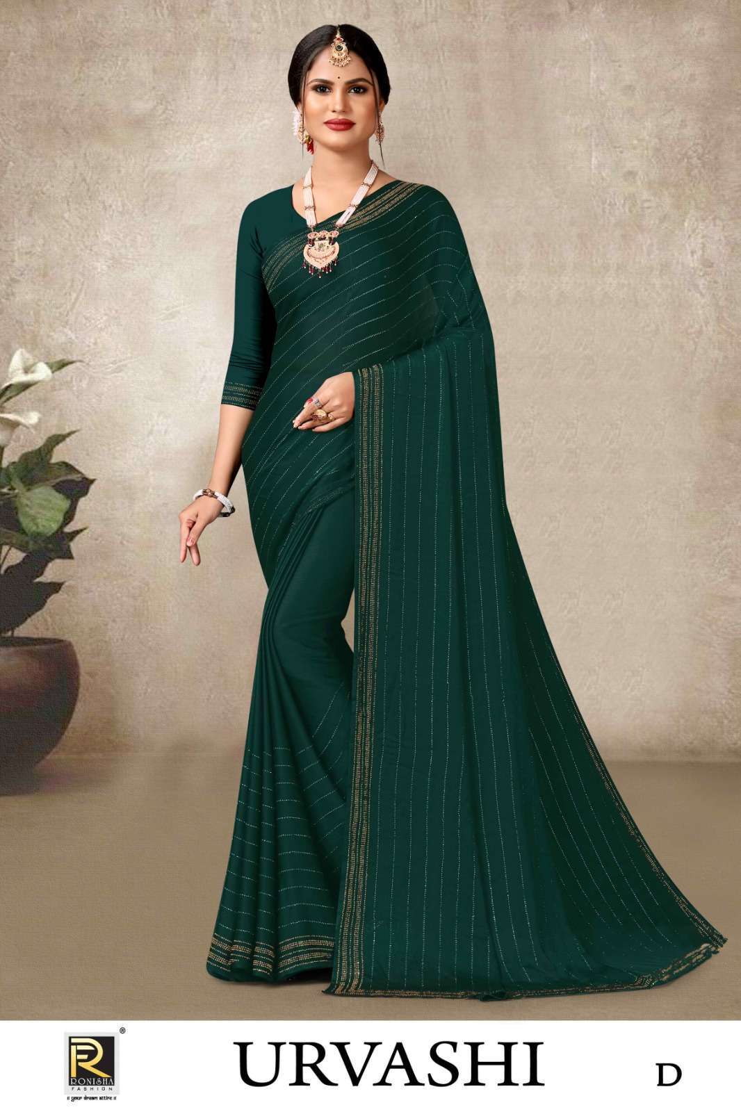 RONISHA URVASHI  FANCY FABRICS  SAREE