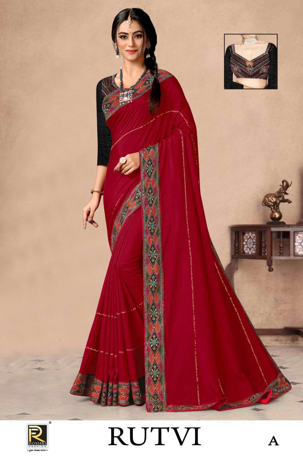 RUTVI BY RONISHA designer saree 
