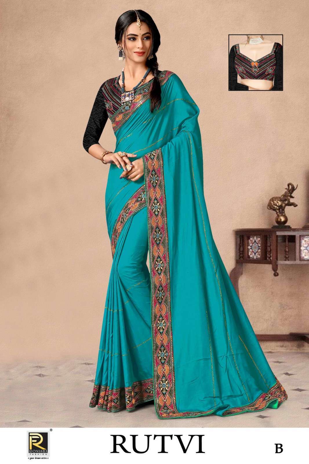 RUTVI BY RONISHA designer saree 