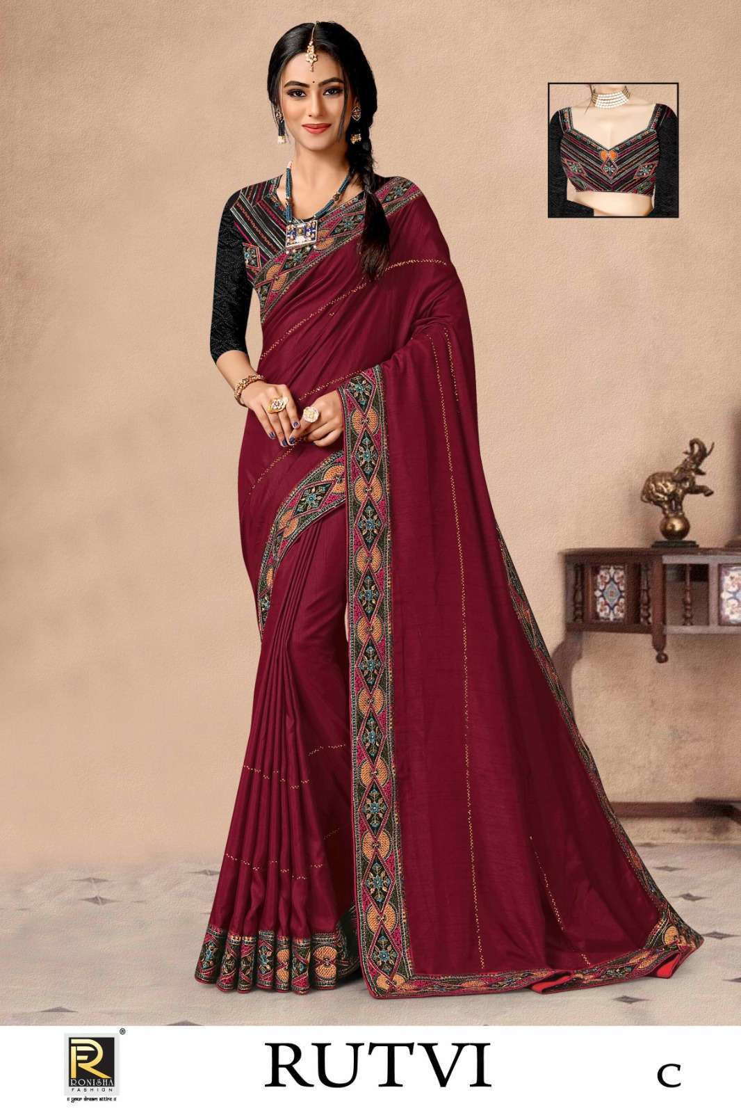 RUTVI BY RONISHA designer saree 