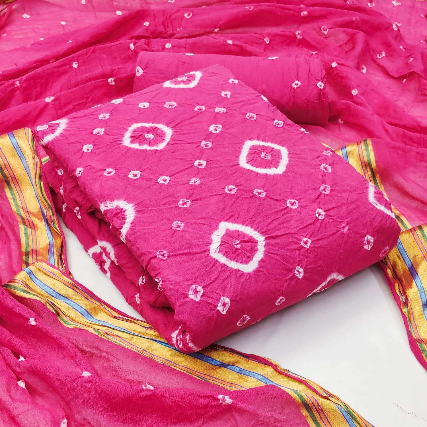 SARIKA 2.0  Hand Bandhej Dress Material