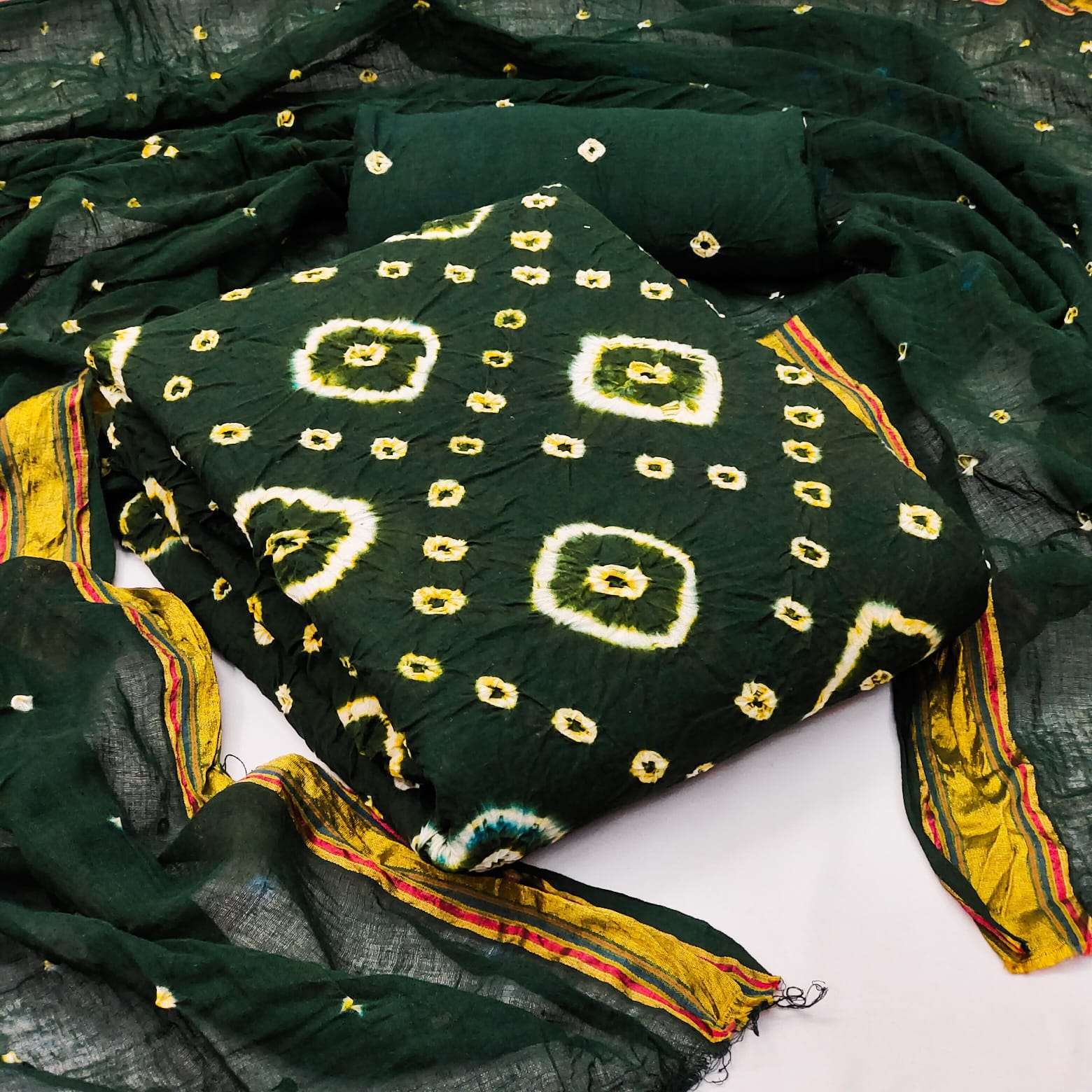 SARIKA 2.0  Hand Bandhej Dress Material