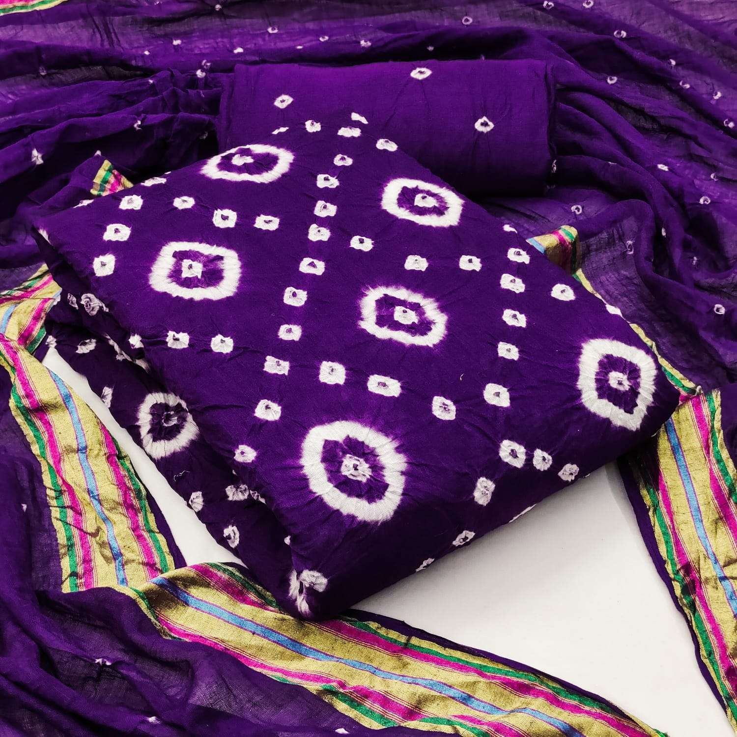 SARIKA 2.0  Hand Bandhej Dress Material