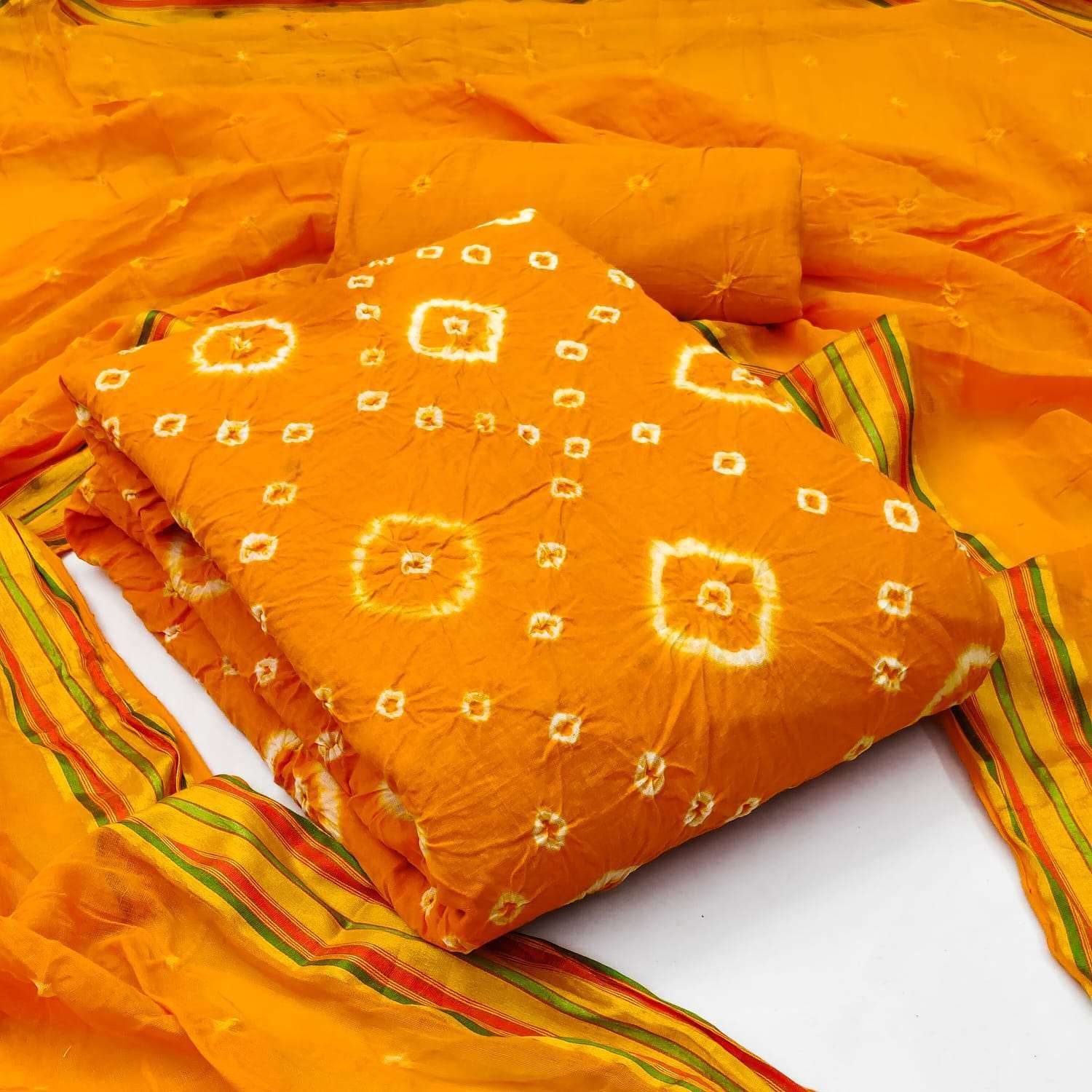 SARIKA 2.0  Hand Bandhej Dress Material