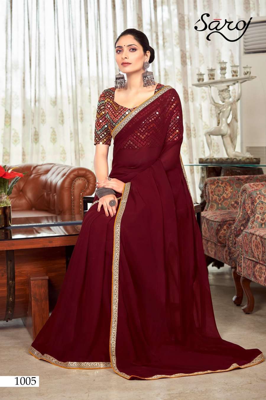 Saroj Fantasy Designer Georgette Saree