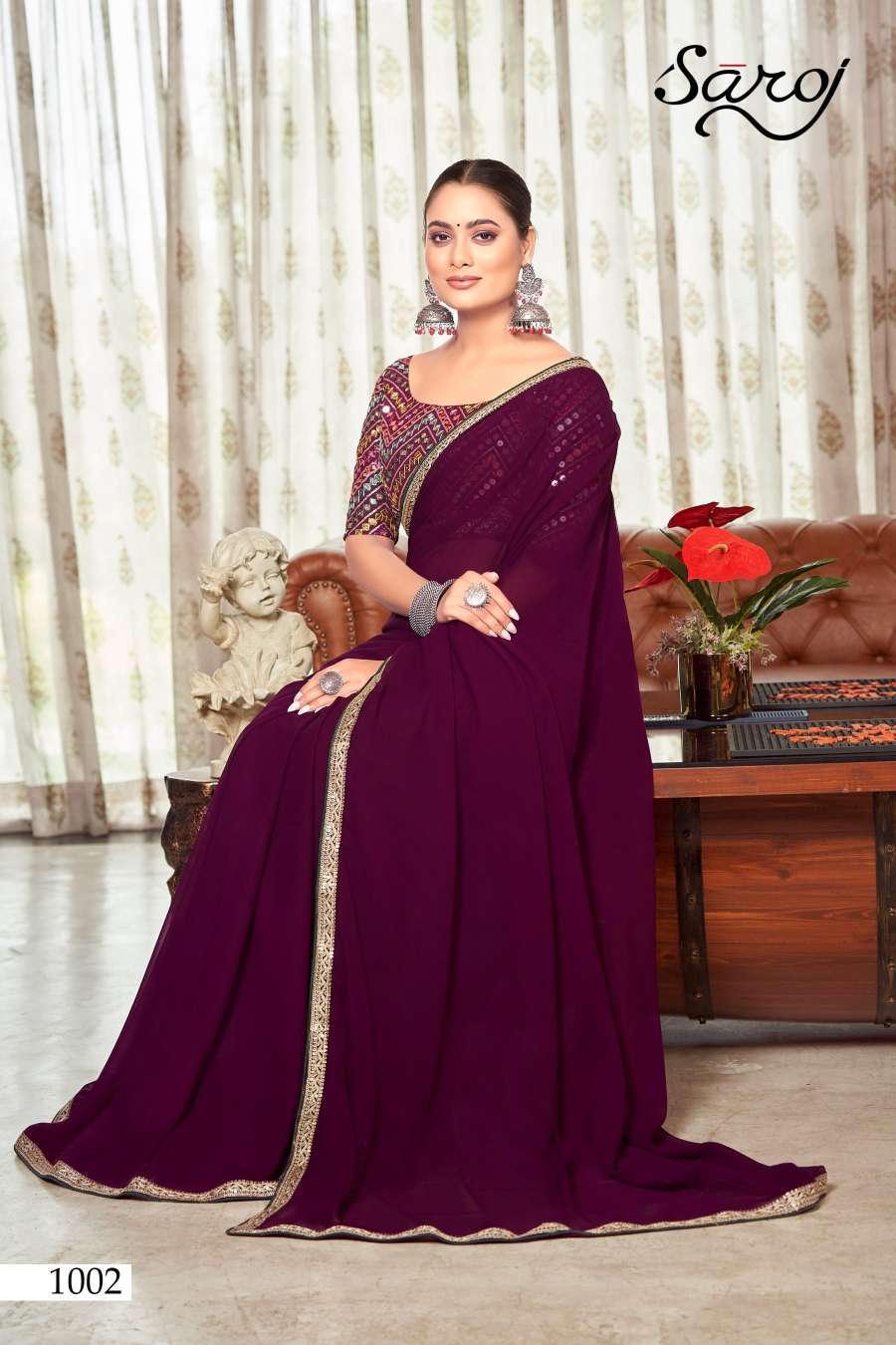 Saroj Fantasy Designer Georgette Saree