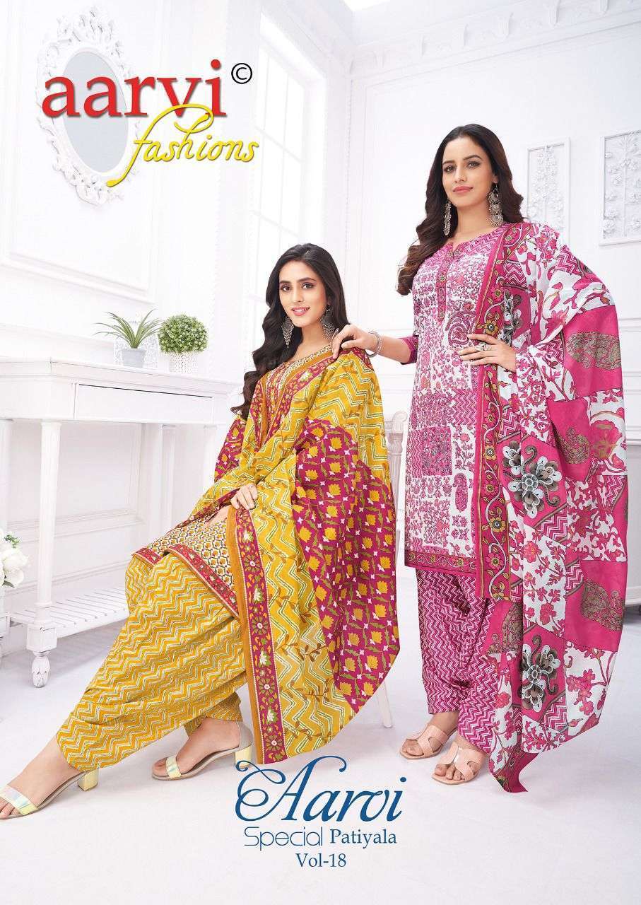 Aarvi Special Patiyala Vol-18 Cotton Dress Material -Wholesale manufacture in india