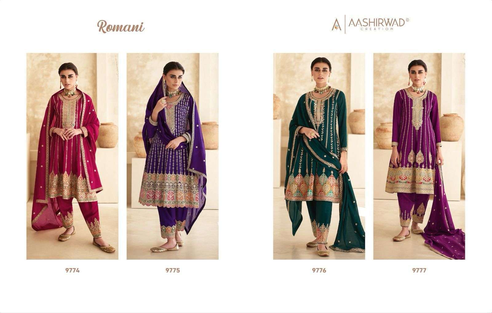 Aashirwad Creation Romani Buy Salwar Kameez Wholesale SURAT