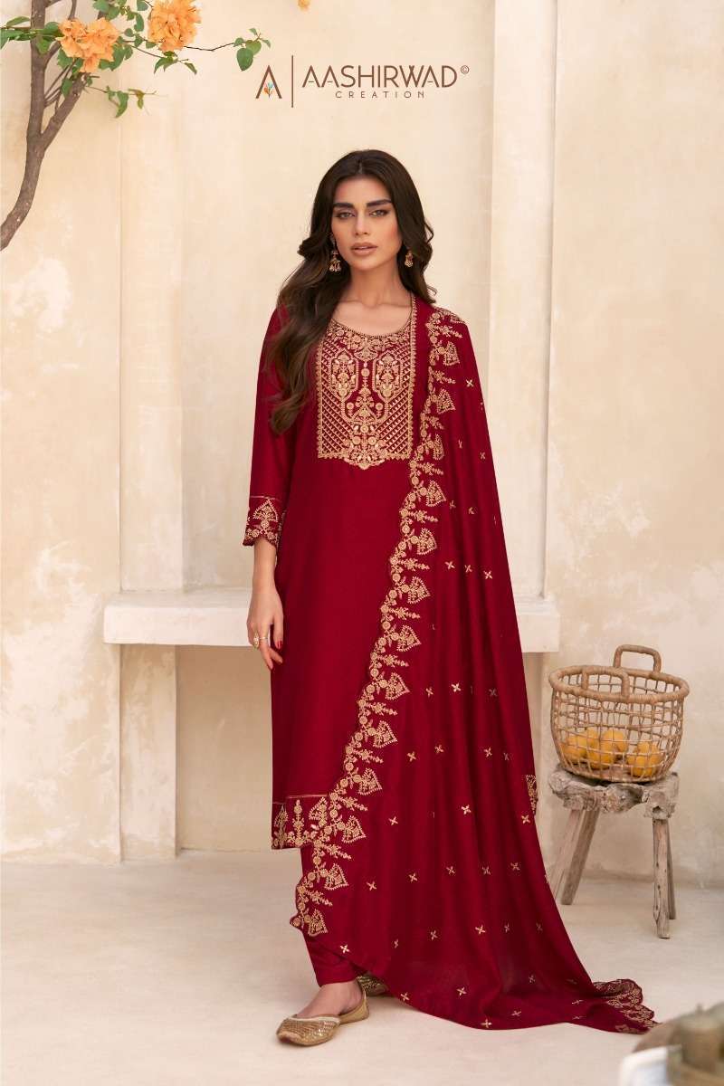 Aashirwad Gulkand Swaraj Designer Sil Salwar Kameez Manufacturer In INDIA