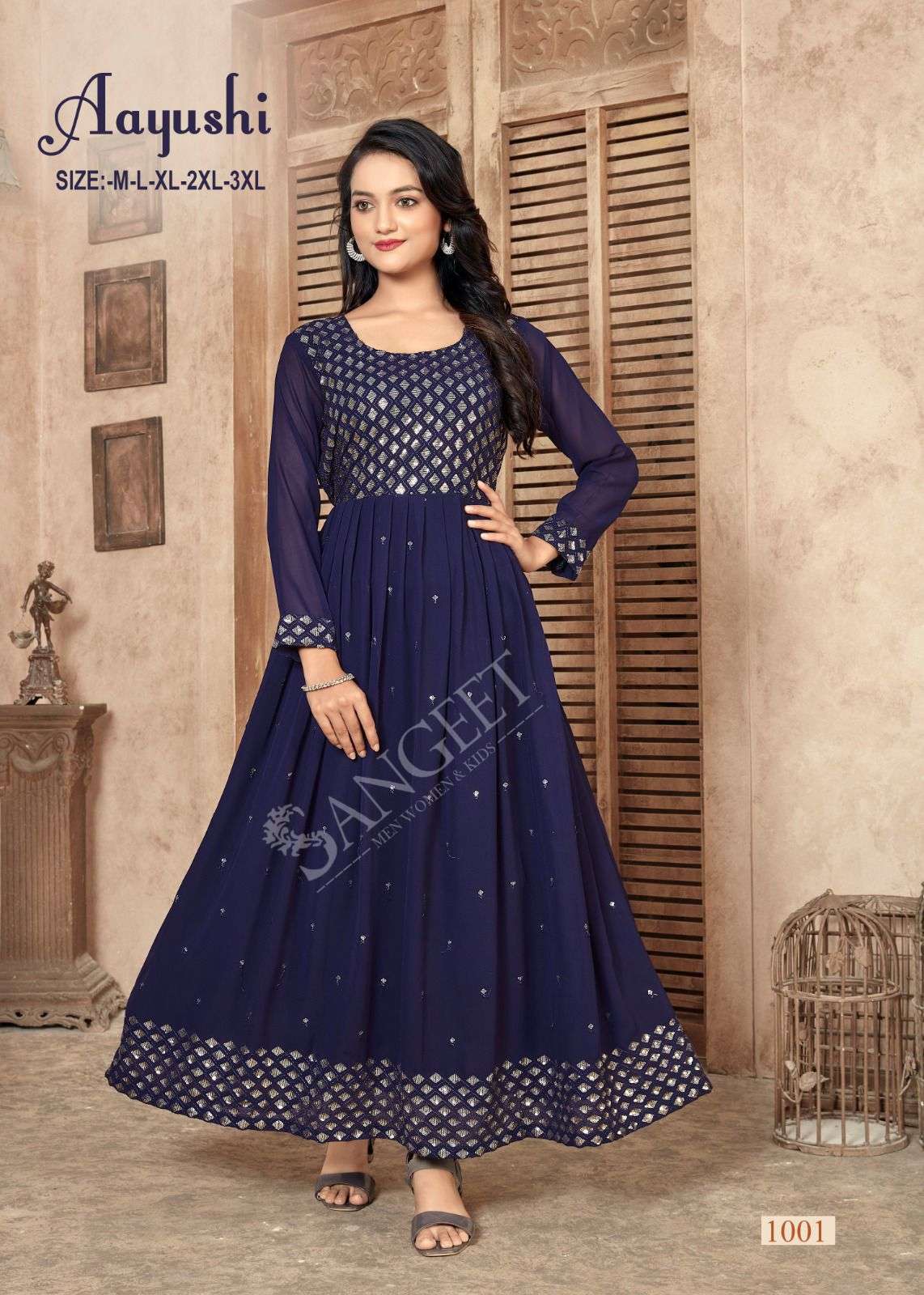 georgette anarkali kurtis (Rs.780/-) | Maxi dress, Georgette anarkali,  Colorful dresses