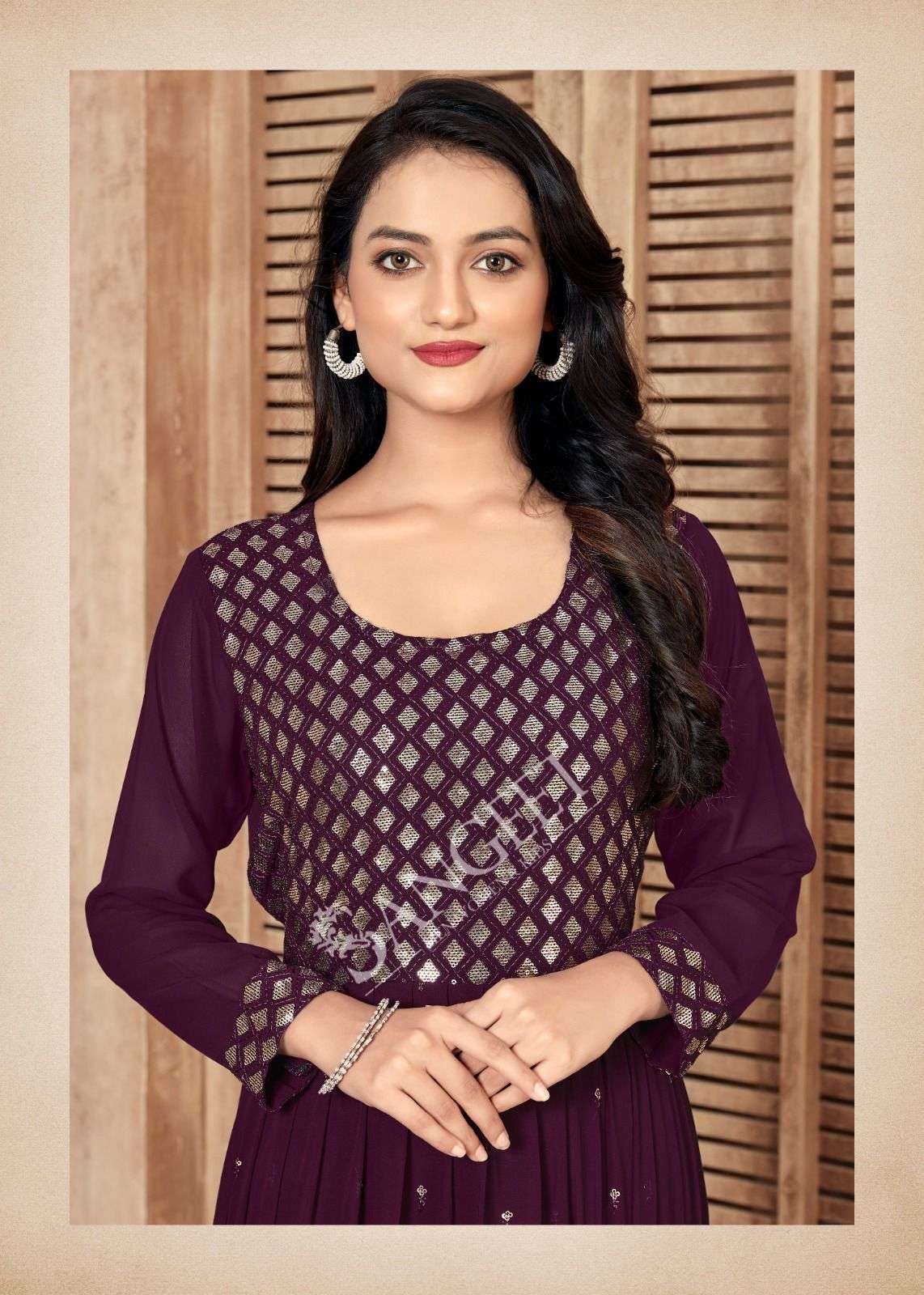 Aayushi Faux Georgette Anarkali Kurti Wholesale in INDIA