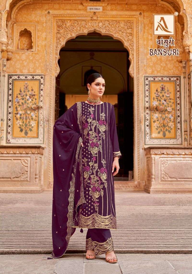 Alok Suit Bansuri Designer Salwar Kameez Wholesale surat