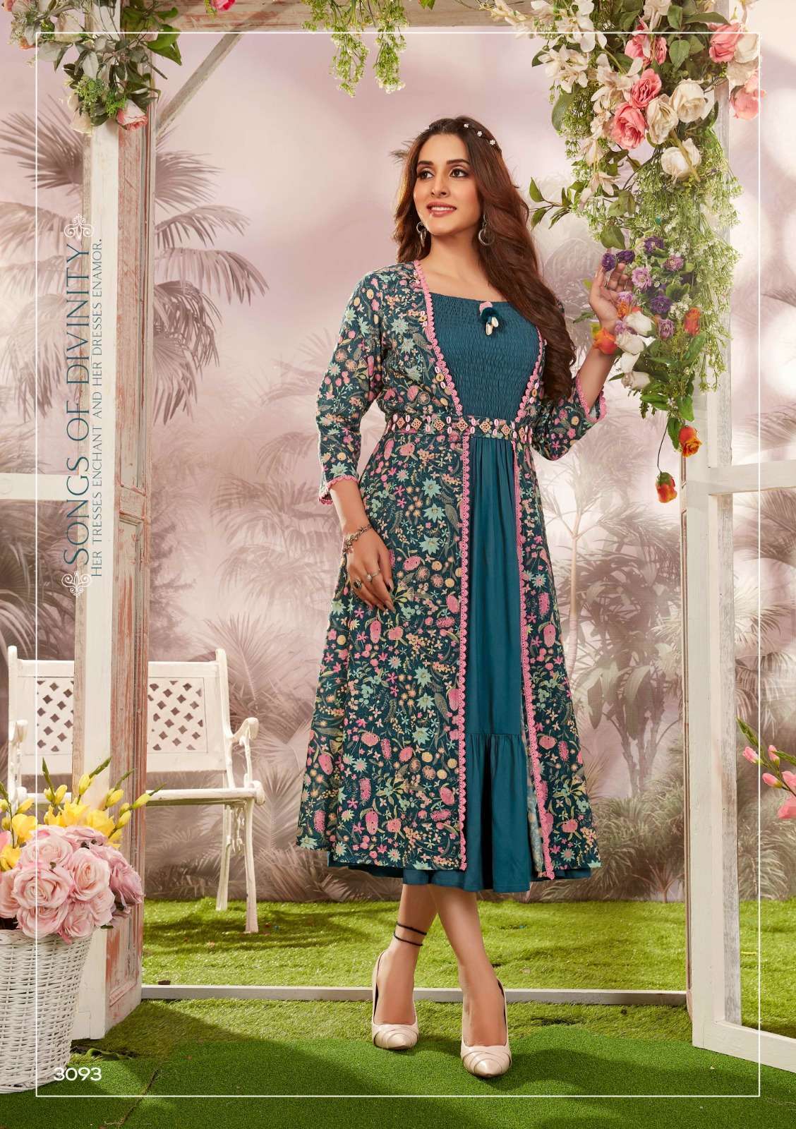 Latest Anarkali Kurti With Palazzo Set at Rs.1450/Piece in malerkotla offer  by Manpasand Boutique