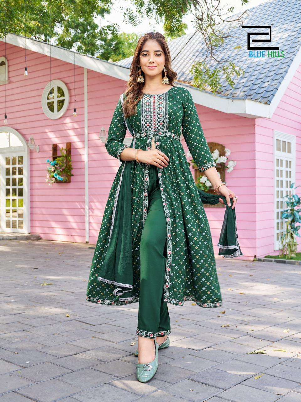 Blue Hills Fashion Reel Kurti Pant Dupatta Wholesale In SURAT