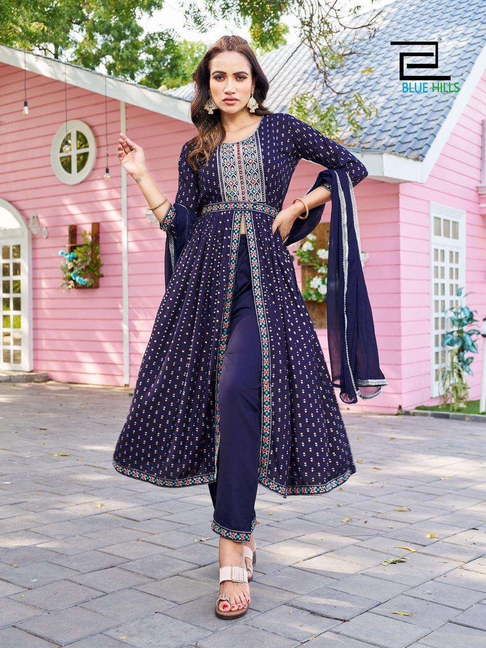 Blue Hills Fashion Reel Kurti Pant Dupatta Wholesale In SURAT
