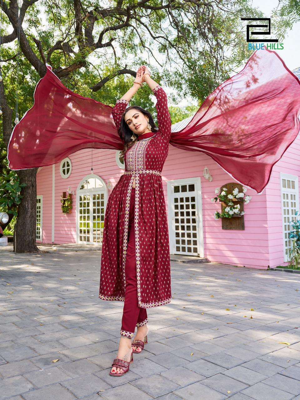 Blue Hills Fashion Reel Kurti Pant Dupatta Wholesale In SURAT