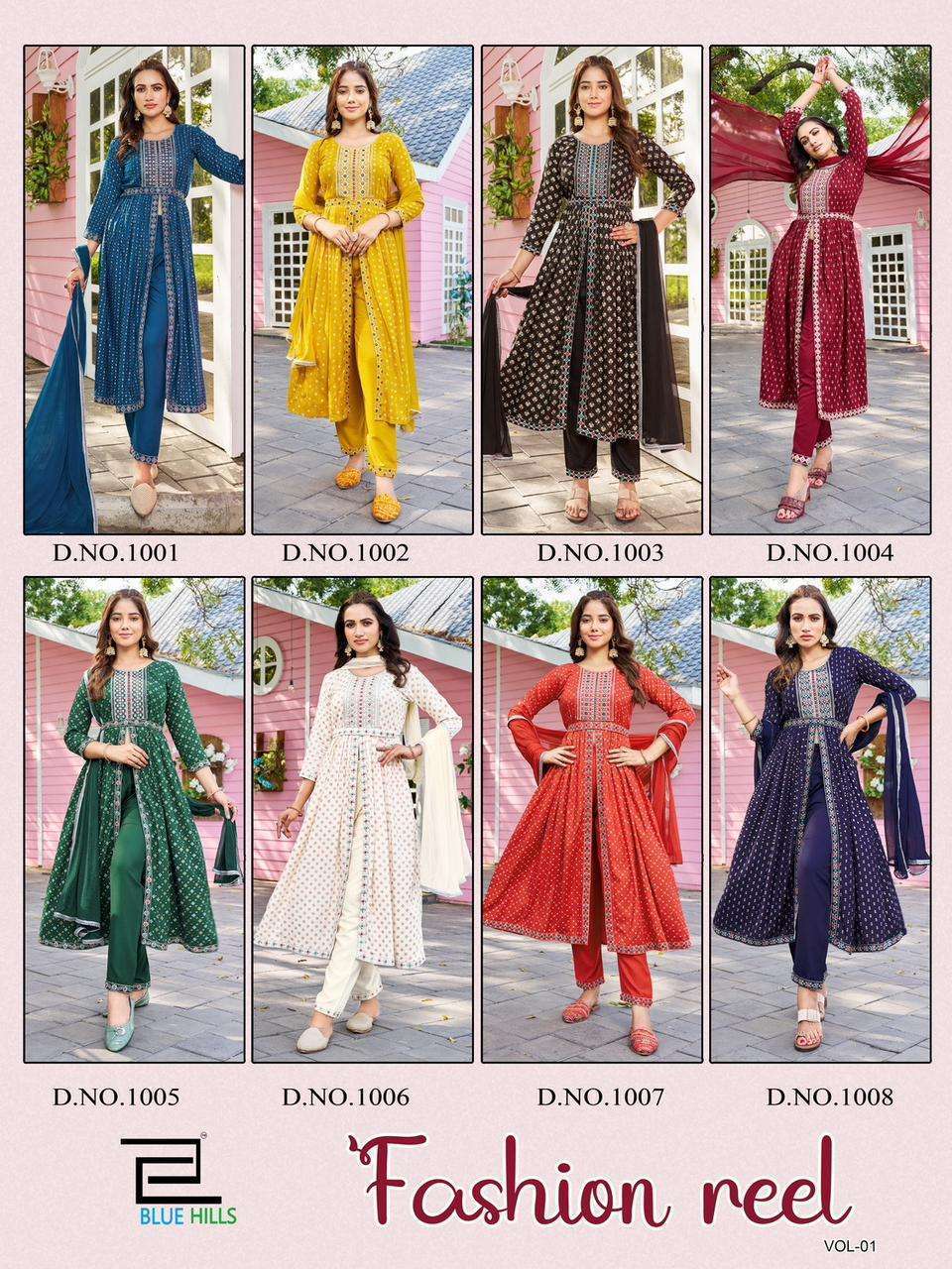 Blue Hills Fashion Reel Kurti Pant Dupatta Wholesale In SURAT