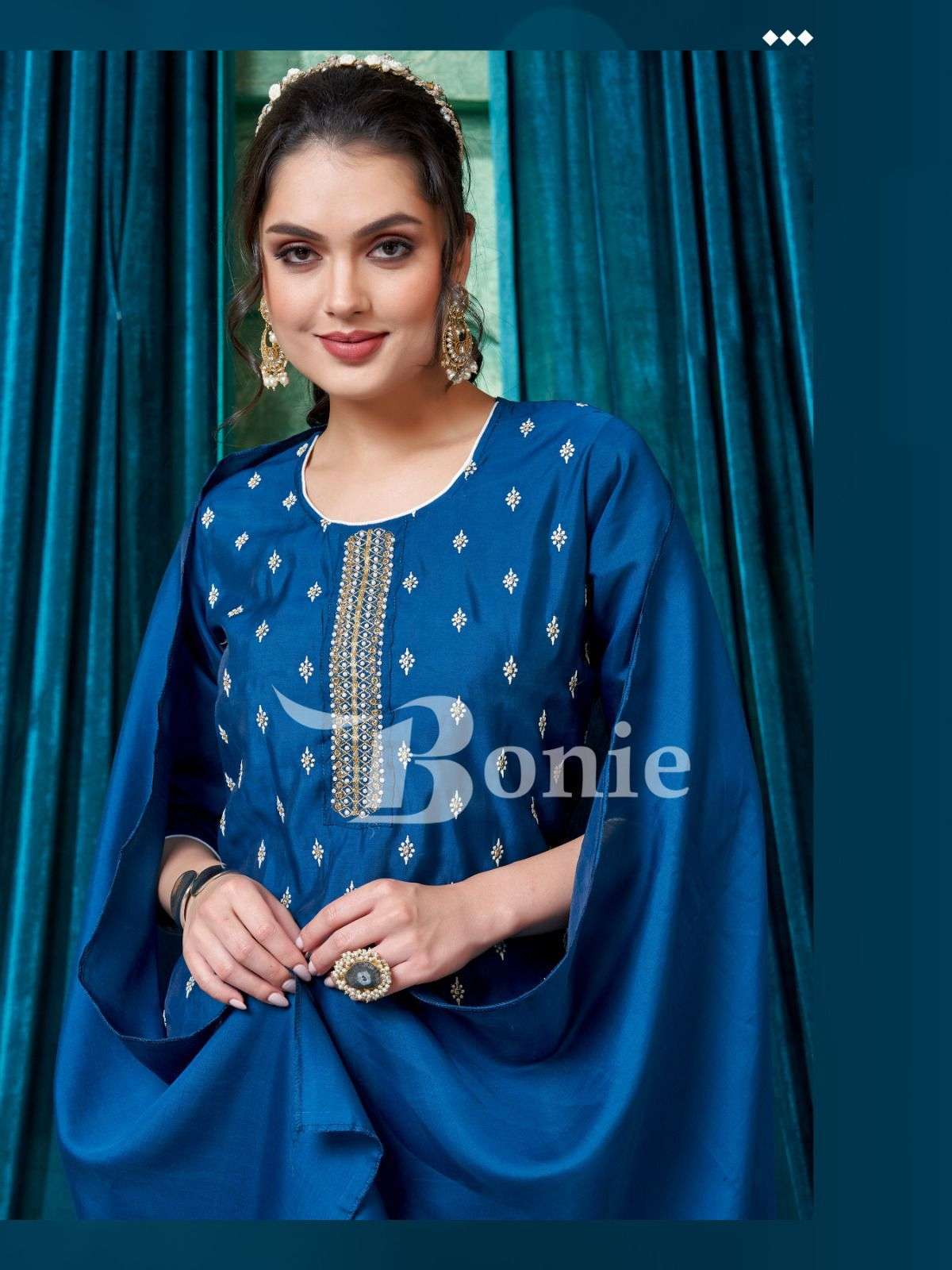 Bonie Flora 5 Kurti Pant Dupatta Wholesale manufacture in surat