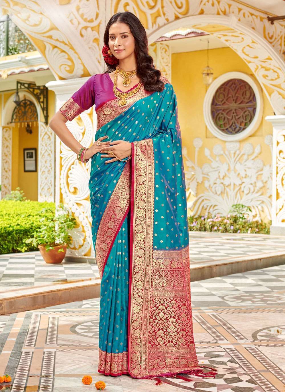 BUNAWAT RUDALI Banarasi Silk Saree