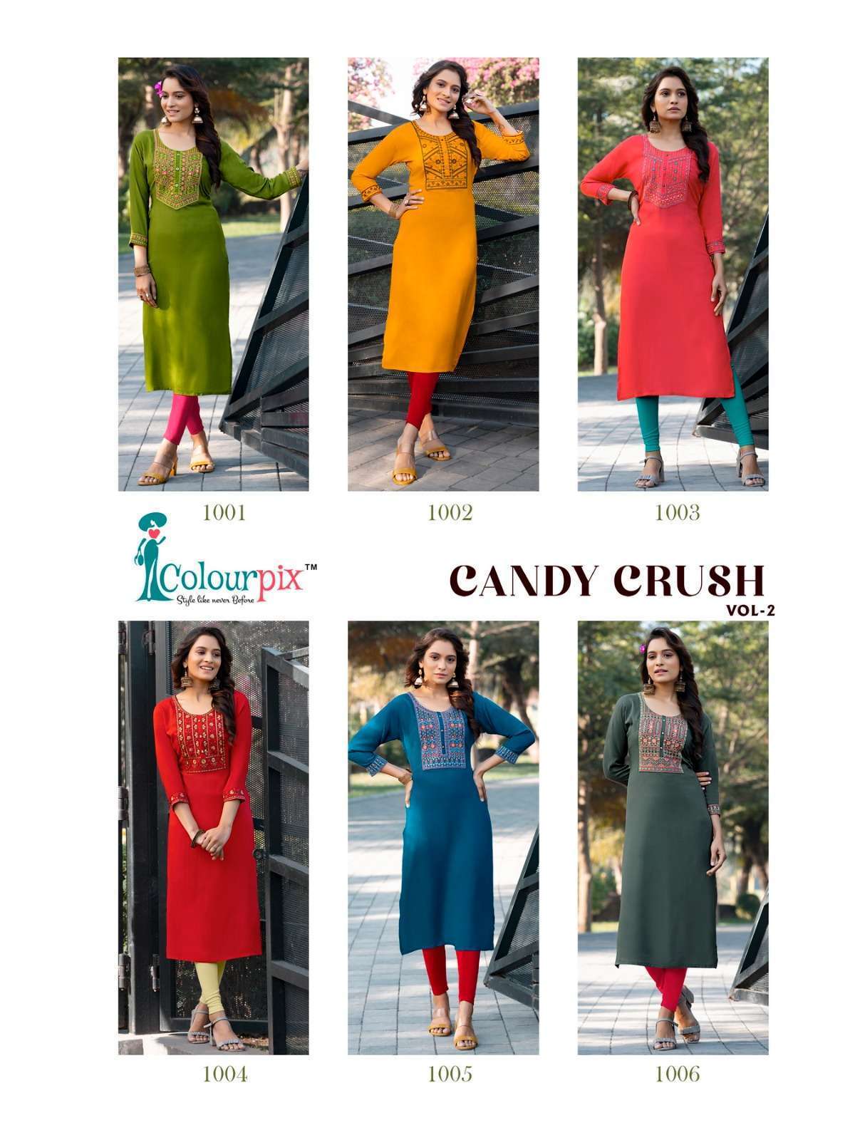 Colourpix Candy Crush V.2 Designer Kurti Wholesale SURAT