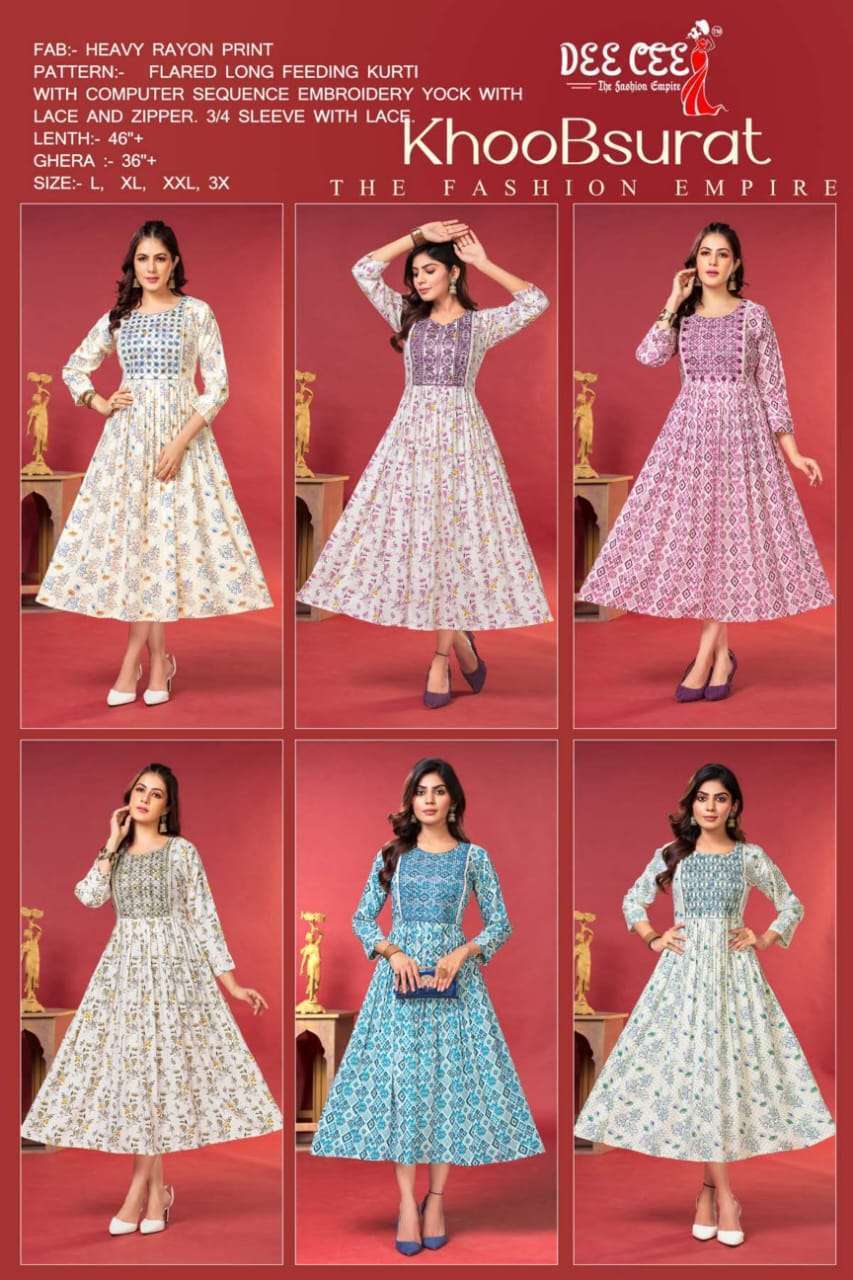 	Deecee Khoobsurat Rayon Kurti Wholesale Price INDIA