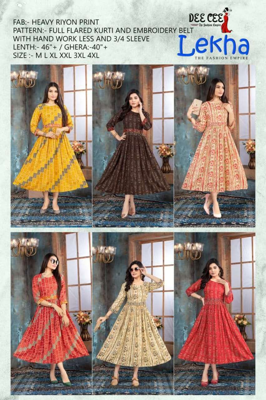 Deecee Lekha Printed Designer Kurti Wholesale  collection in surat