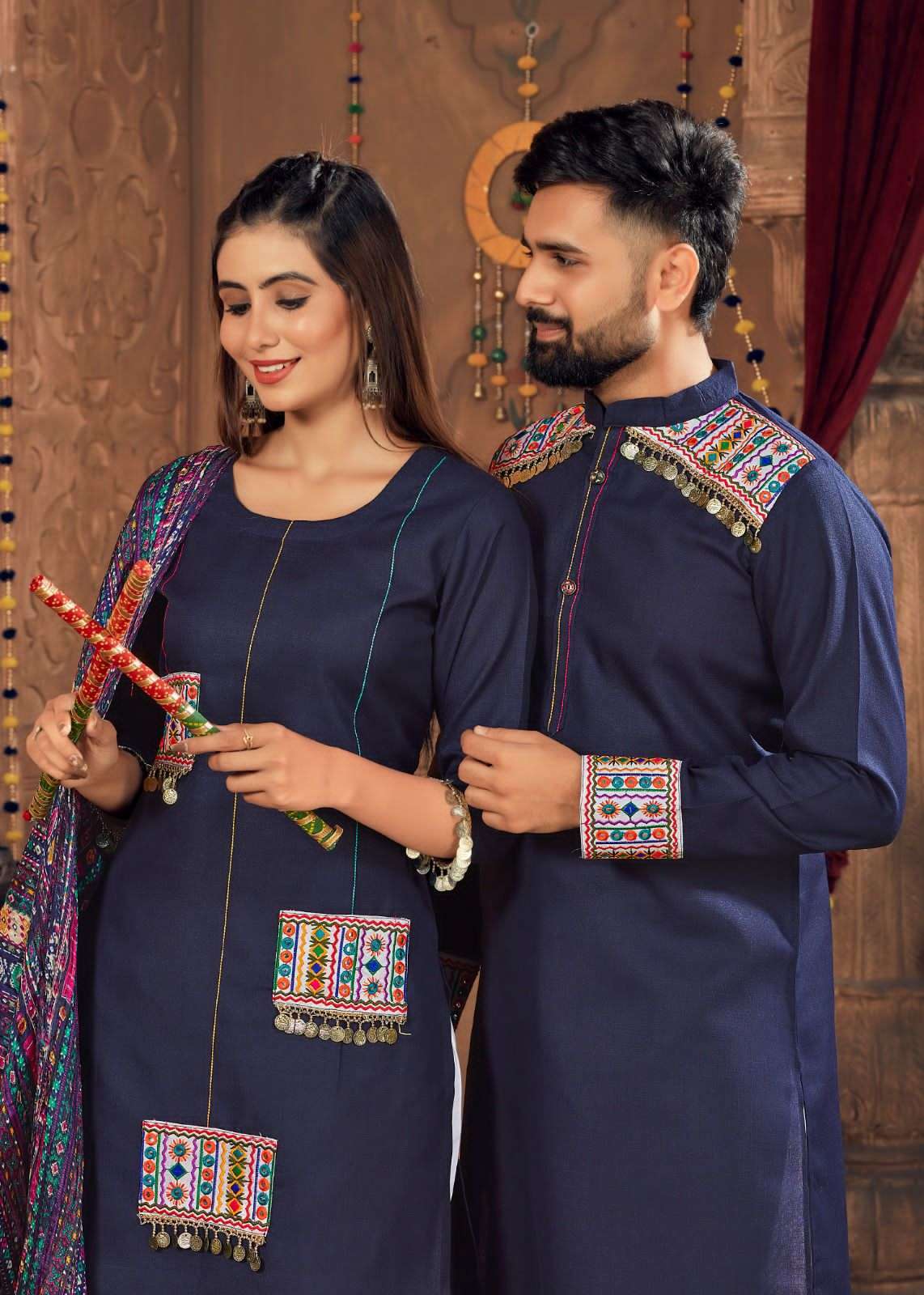 Designer Exclusive Navratri Special Couple Kurta 1 Collection 