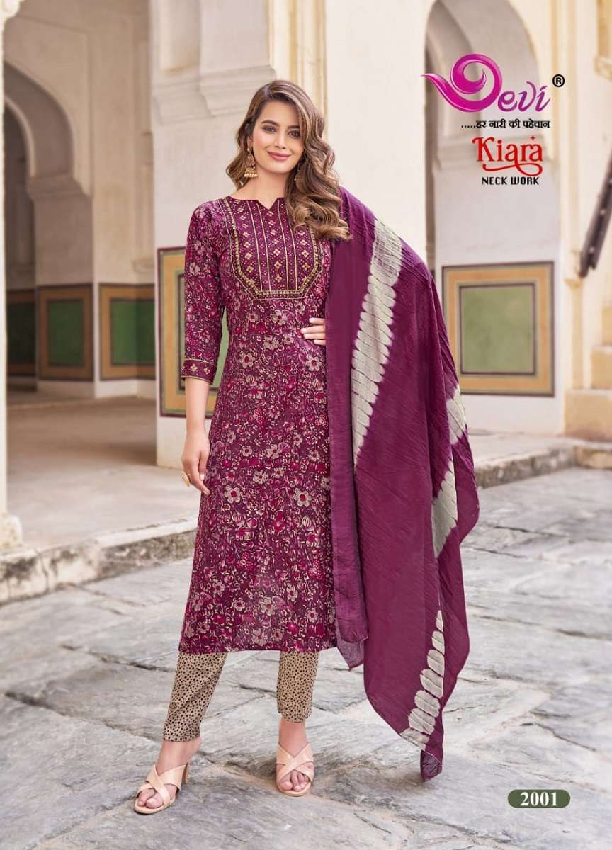 Devi Kiara Vol-2 Kurti Pant With Dupatta -Branded Kurti Manufacturer 