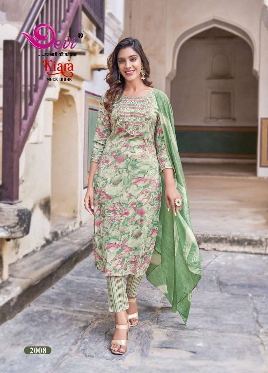 Devi Kiara Vol-2 Kurti Pant With Dupatta -Branded Kurti Manufacturer 