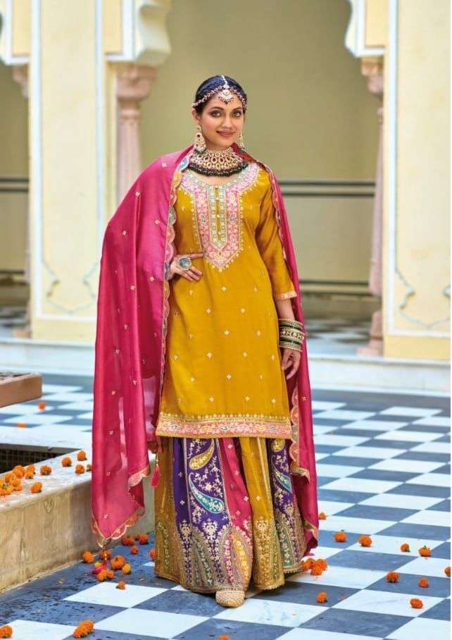 Eba Safrron Vol 3 Premium Silk Designer Ready Made Wholesale MANUFACTURE  IN INDIA
