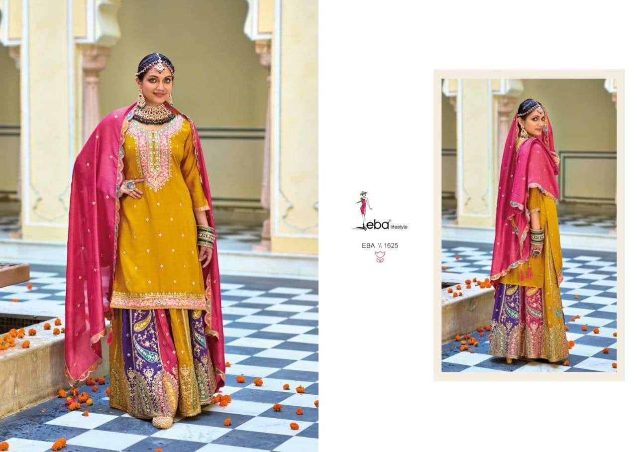 Eba Safrron Vol 3 Premium Silk Designer Ready Made Wholesale MANUFACTURE  IN INDIA